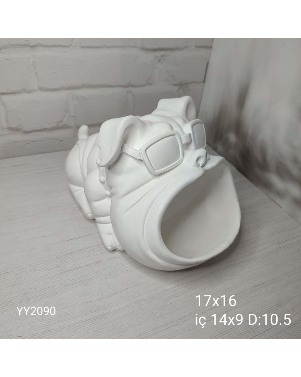 Gözlüklü Bulldog Köpek Silikon Kalıp • El Yapımı Sunumluk ve Anahtarlık Tasarımları için Hediye Seçeneği!