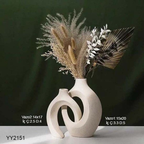 İç İçe Geçmeli Vazo Silikon Kalıp – Modern ve Şık Dekoratif Hediye!