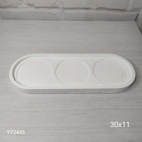 YY2445 Saksı Altlığı Yuvarlak Alanlı Silikon Kalıp