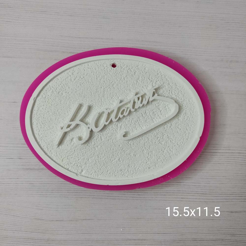 YY0043 Atatürk İmzası Silikon Kalıp