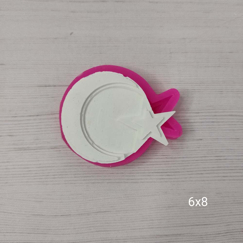 YY0052 Ay Yıldız Silikon Kalıp