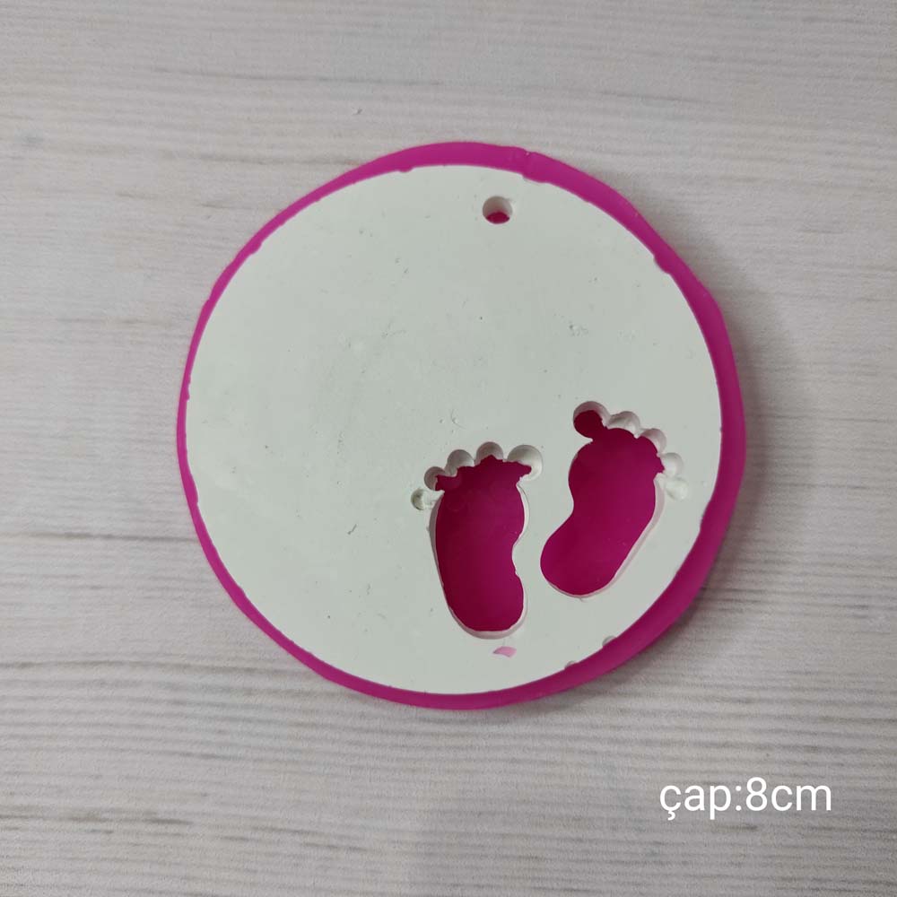 YY0104 Ayak Figürlü Yuvarlak Tabanlık Silikon Kalıp