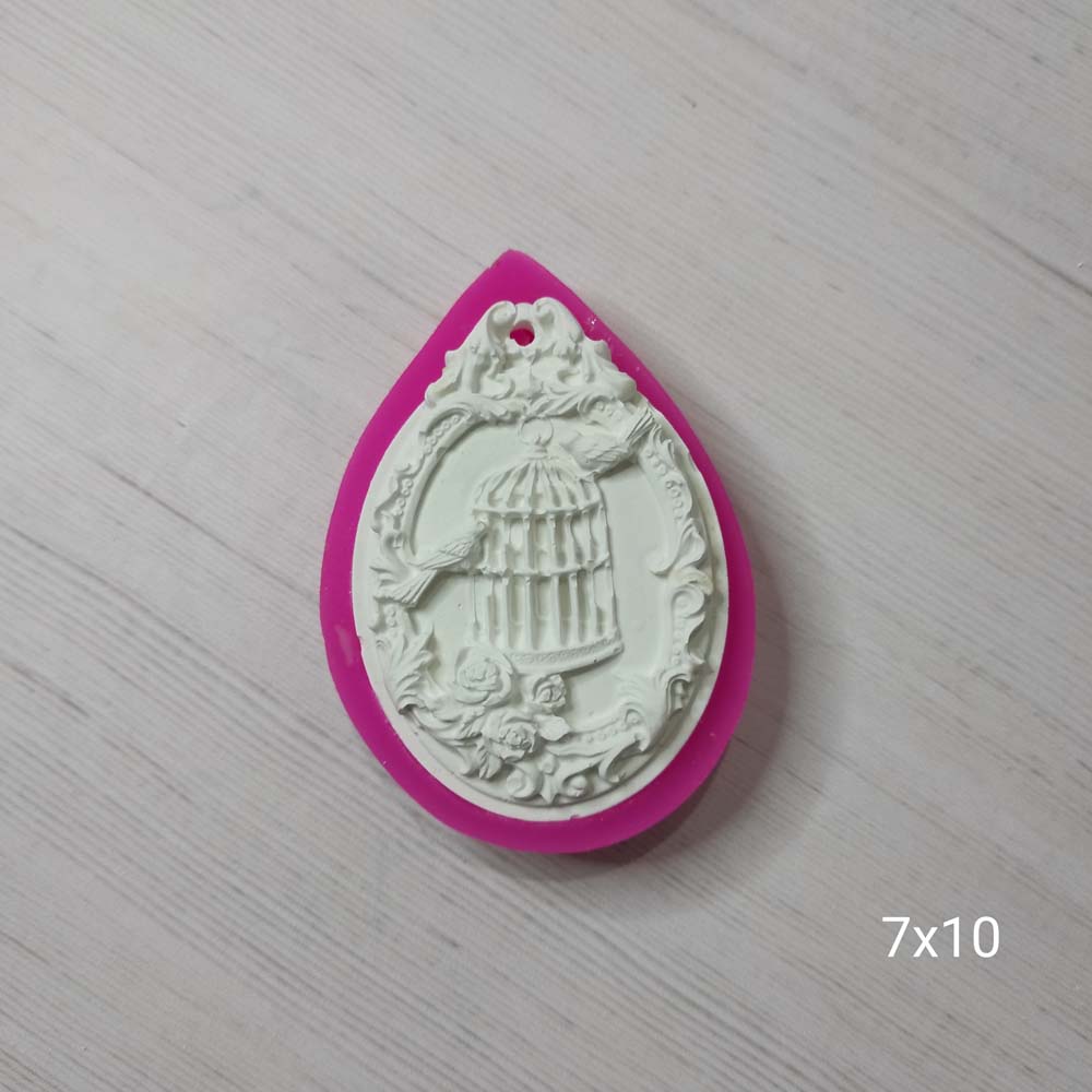 YY0108 Elips Kafesli Silikon Kalıp