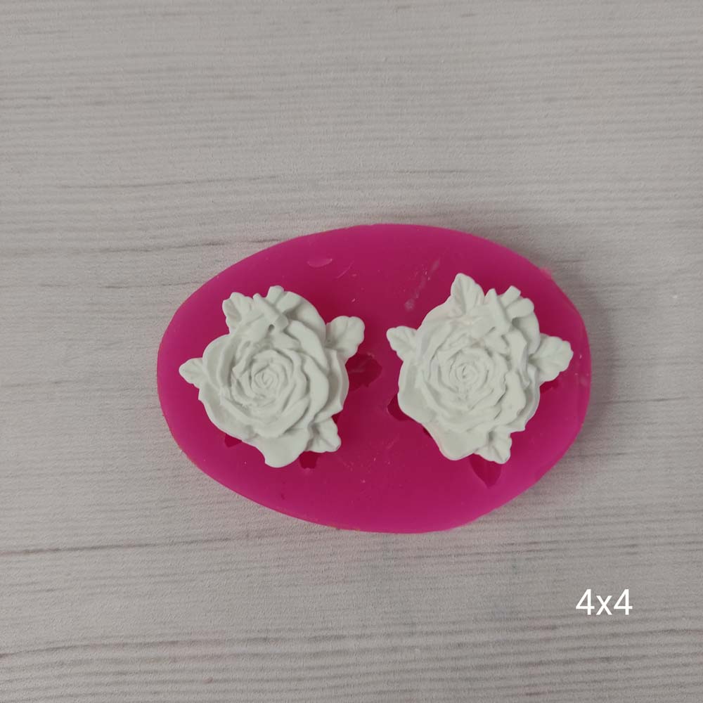 YY0145 Gül Üzerinde Yusufçuk İkili Silikon Kalıp