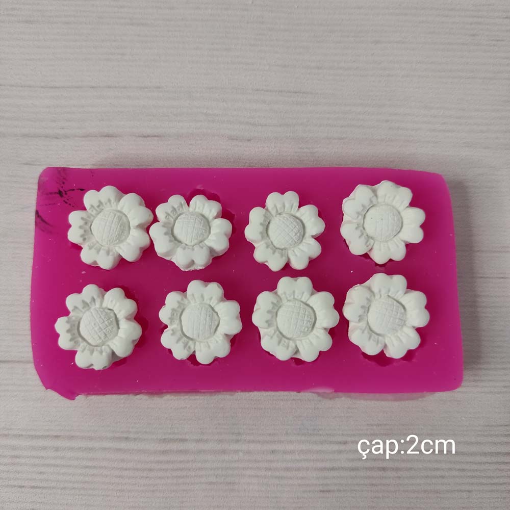 YY0150 Sekizli Çiçek Modeli Silikon Kalıp