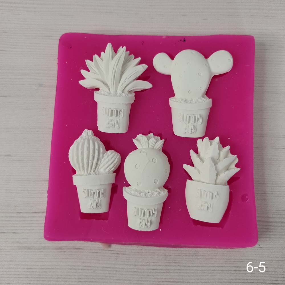 YY0172 Saksıda Kaktüsler Silikon Kalıp
