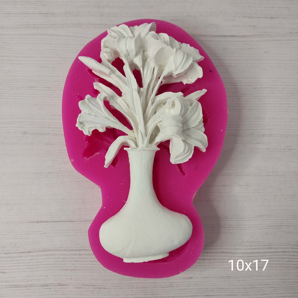 YY0177 Vazodaki Leylaklar Silikon Kalıp