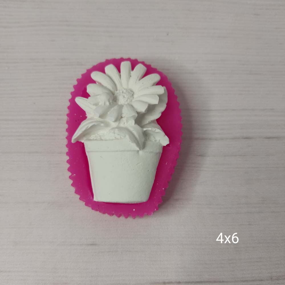 YY0203 Saksıda Çiçek Silikon Kalıp