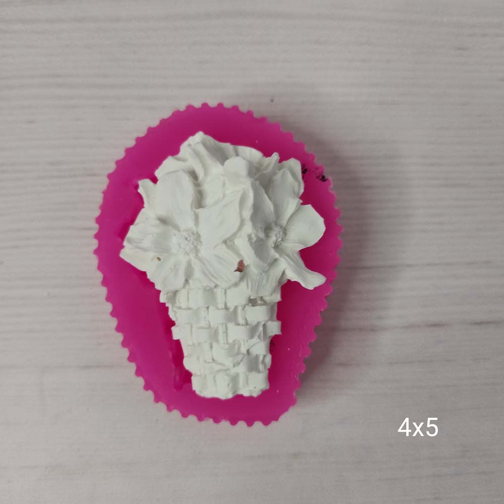 YY0204 Saksıda Çiçek Silikon Kalıp