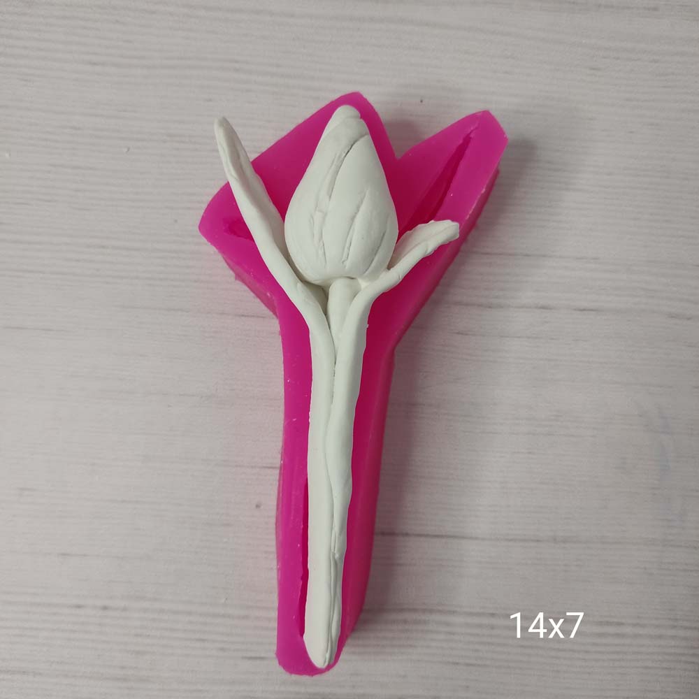 YY0206 Tek Dal Lale Silikon Kalıp