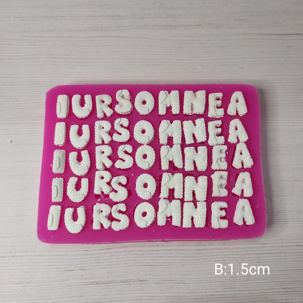 YY0225 Sık Kullanılan Yamalı Harf Silikon Kalıp