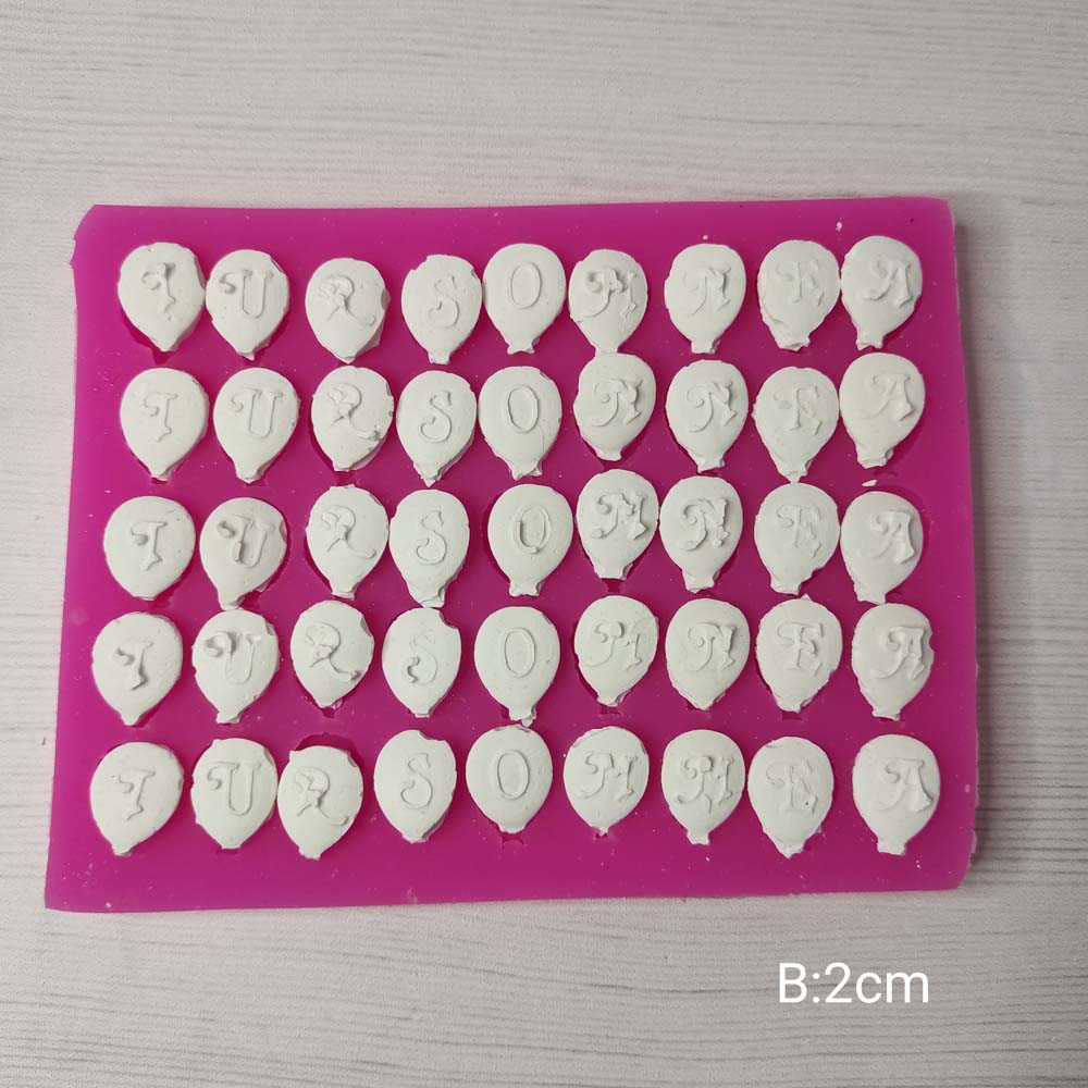 YY0231 Çok Giden Balon Harf Silikon Kalıp