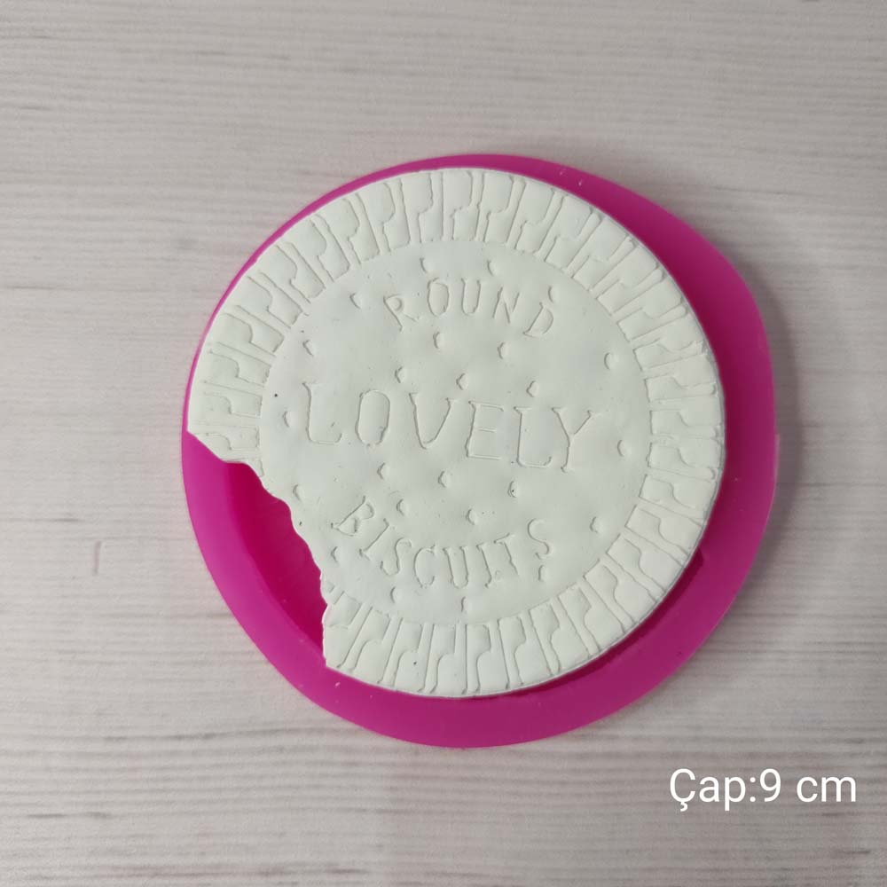 YY0241 Ucu Isırılmış Bisküvi Silikon Kalıp