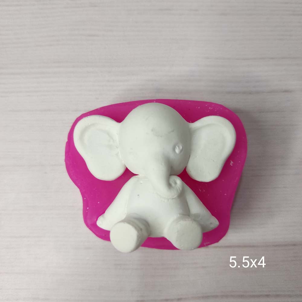 YY0287 Oturan Fil Silikon Kalıp