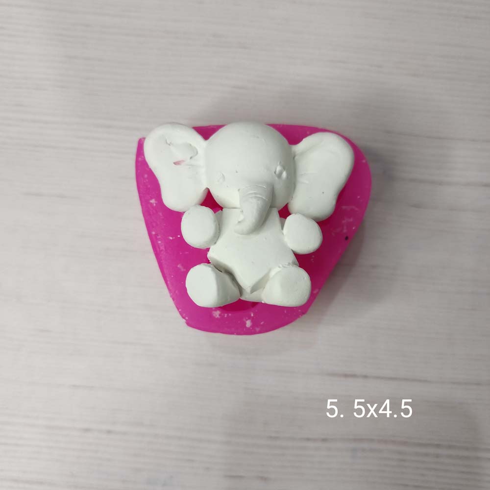 YY0288 Yıldız Tutan Fil Silikon Kalıp