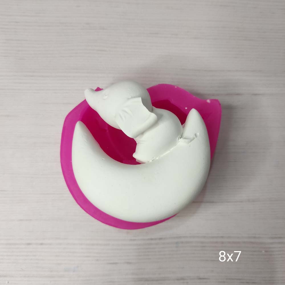 YY0289 Ay Üstünde Fil Silikon Kalıp