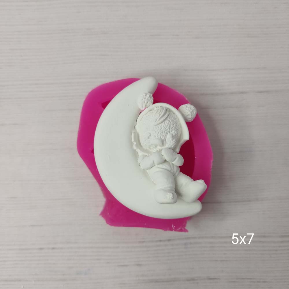 YY0307 Ayda Yatan Çocuk Silikon Kalıp