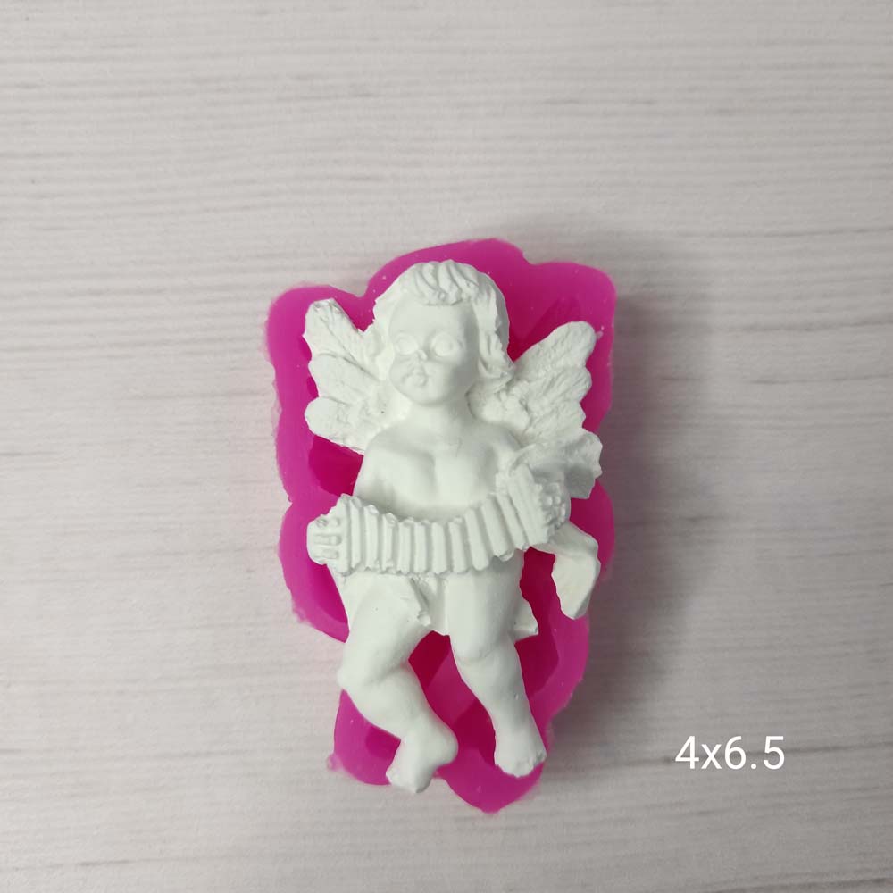 YY0311 Akordeon Çalan Melek Silikon Kalıp