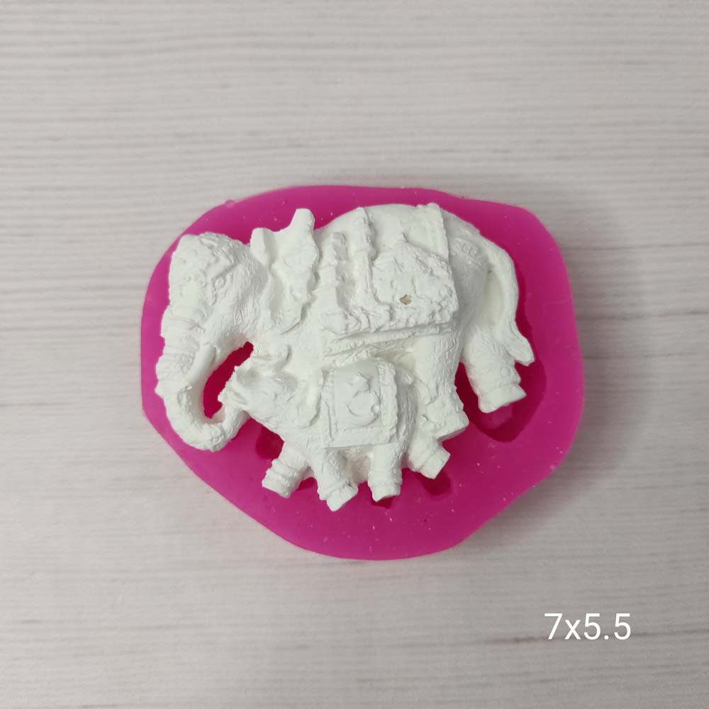 YY0318 İkili Fil Anne Yavru Silikon Kalıp
