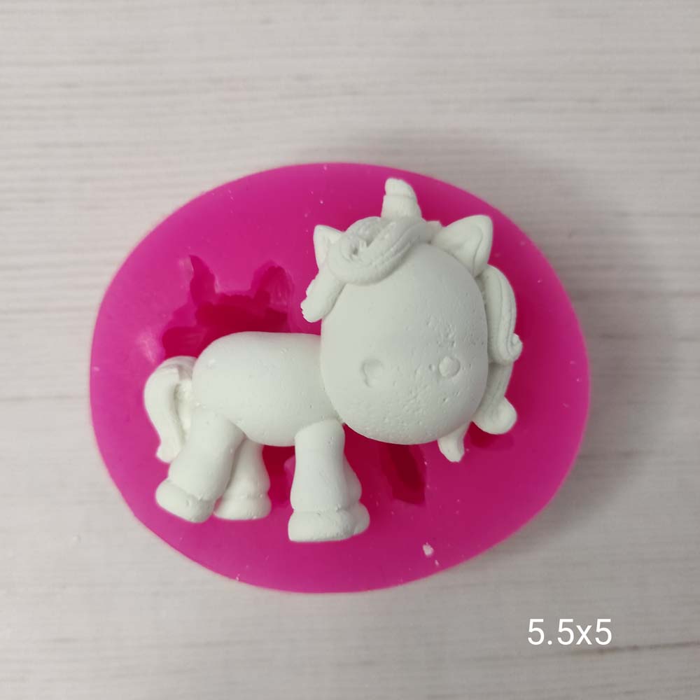 YY0324 Yandan Bakan Unicorn Silikon Silikon Kalıp YY0324 Yandan Bakan Unicorn Silikon Silikon Kalıp