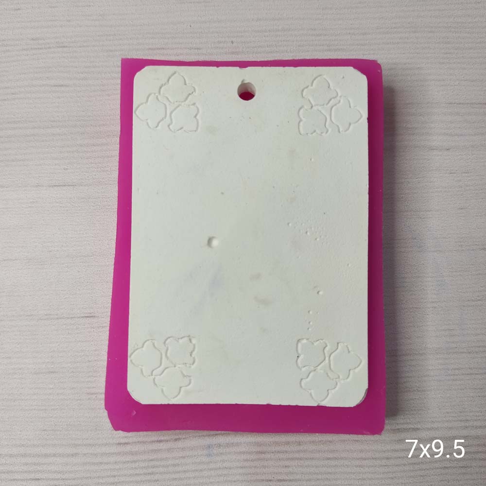 YY0389 Bulut Desenli Dikdörtgen Çerçeve Silikon Kalıp