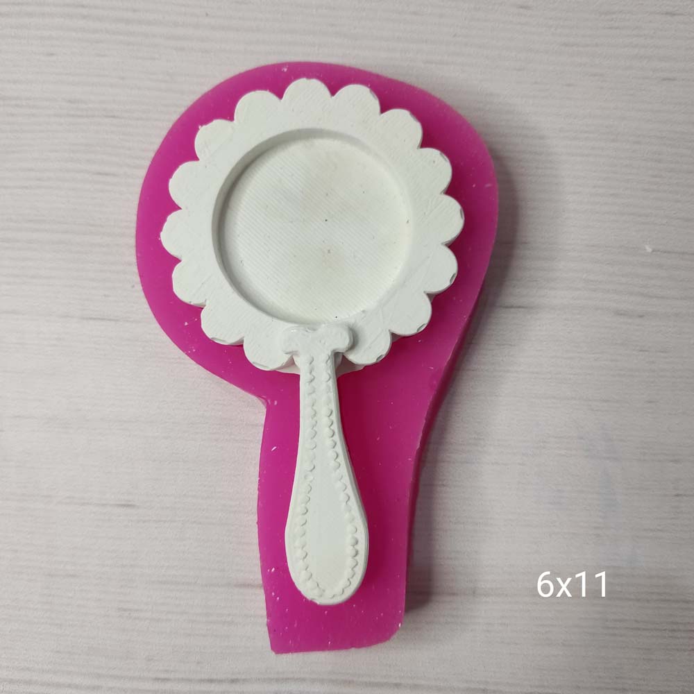 YY0392 Fırfırlı Ayna Çerçeve Silikon Kalıp