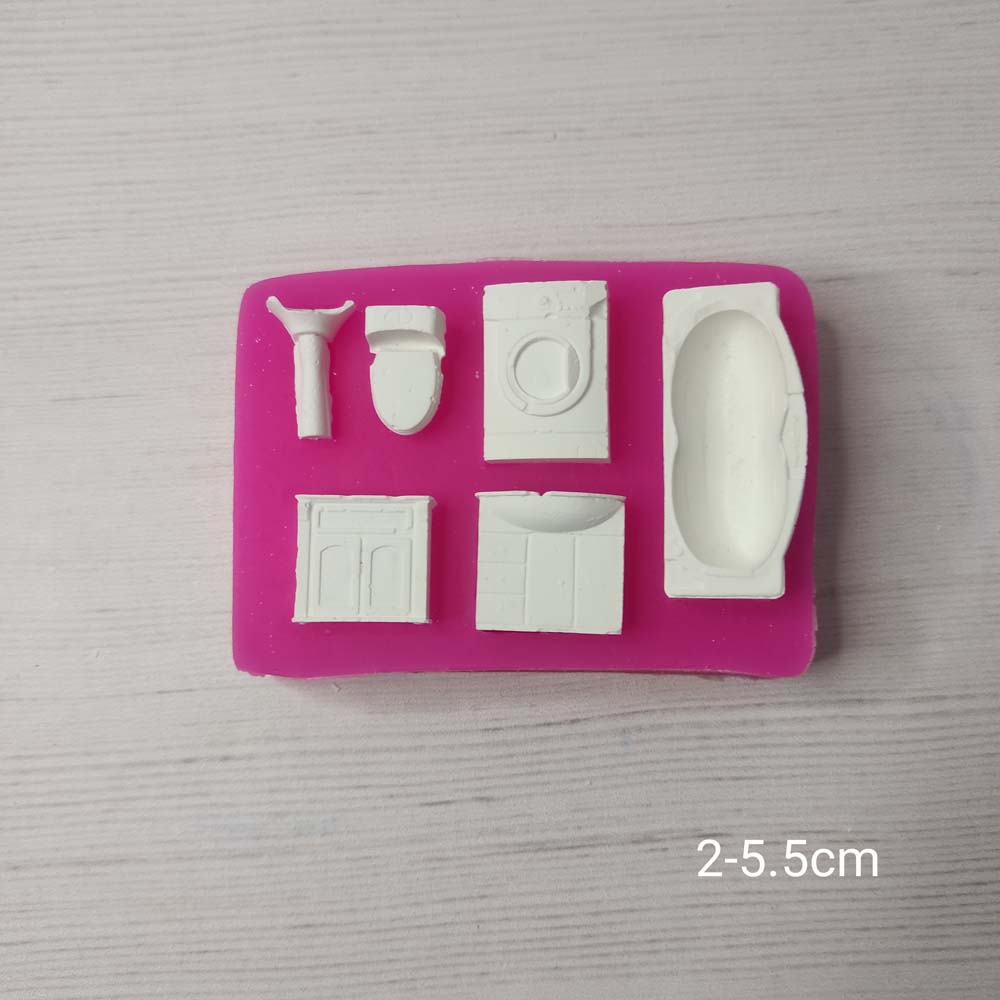 YY0402 Minyatür Banyo Seti Silikon Kalıp