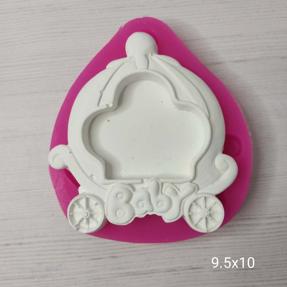 YY0406 Baby Yazılı Balkabağı Çerçeve Silikon Kalıp