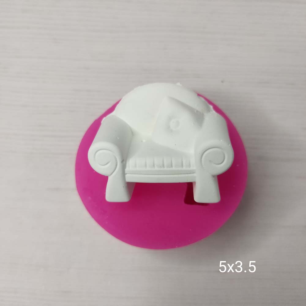 YY0424 Minyatür Minderli Tekli Koltuk Silikon Kalıp