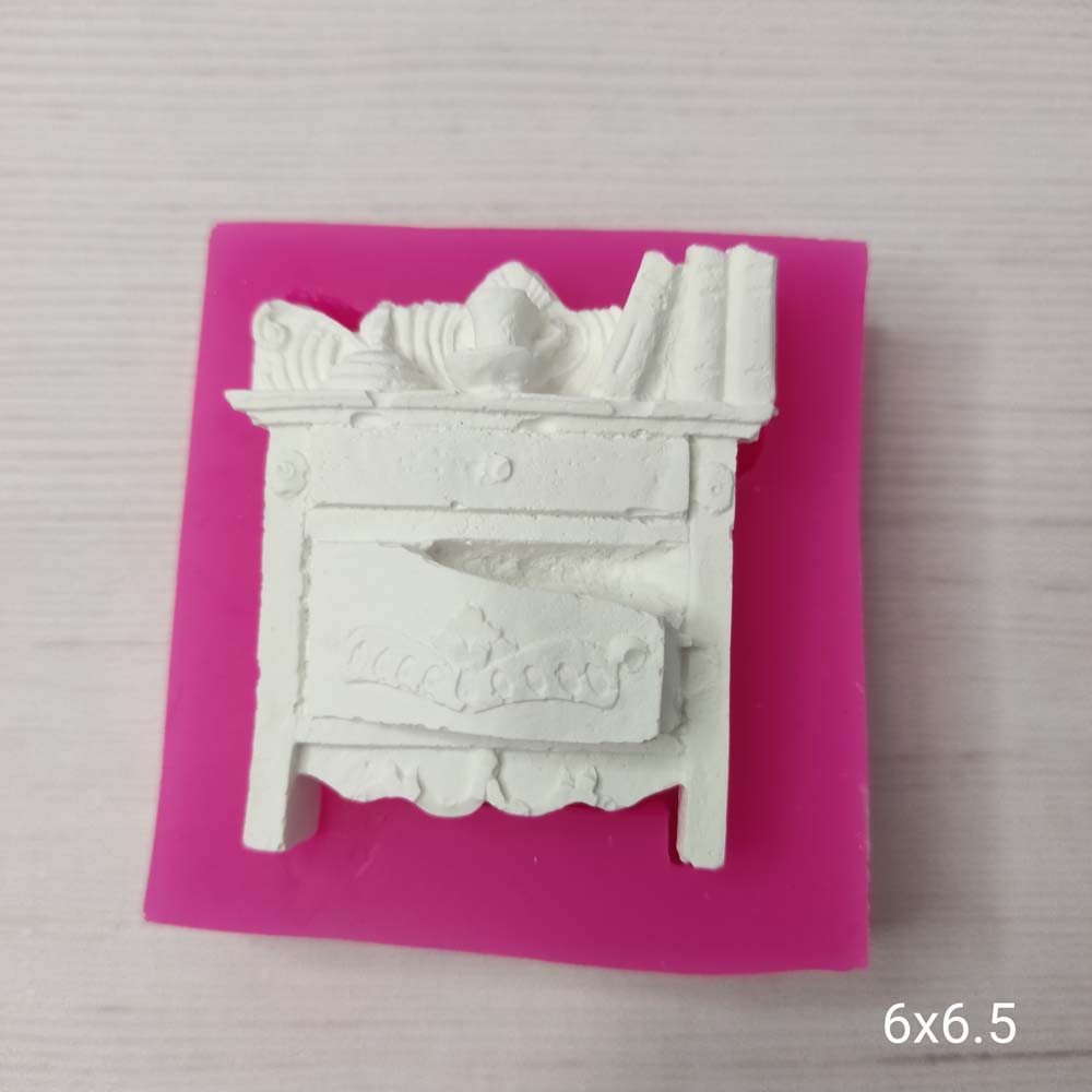 YY0430 Minyatür Kitapli Komidin Silikon Kalıp