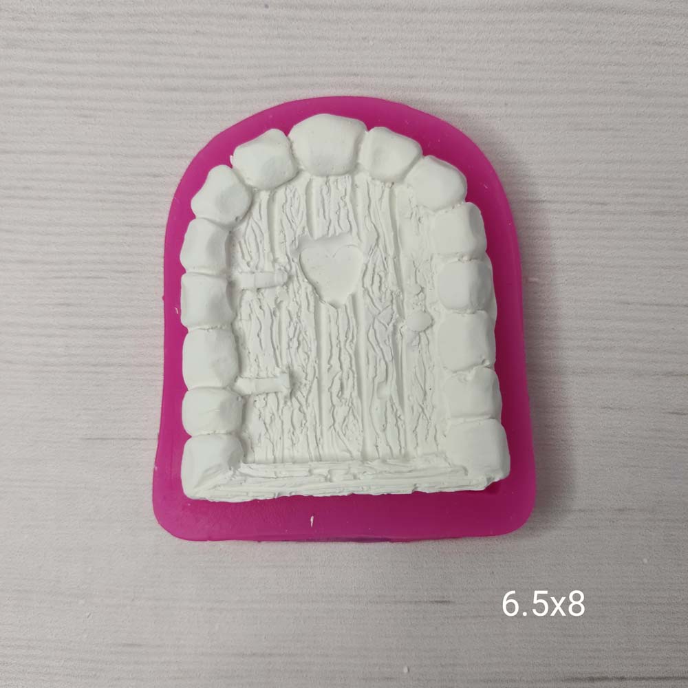 YY0478 Kenarı Taşlı Oval Kapı Silikon Kalıp