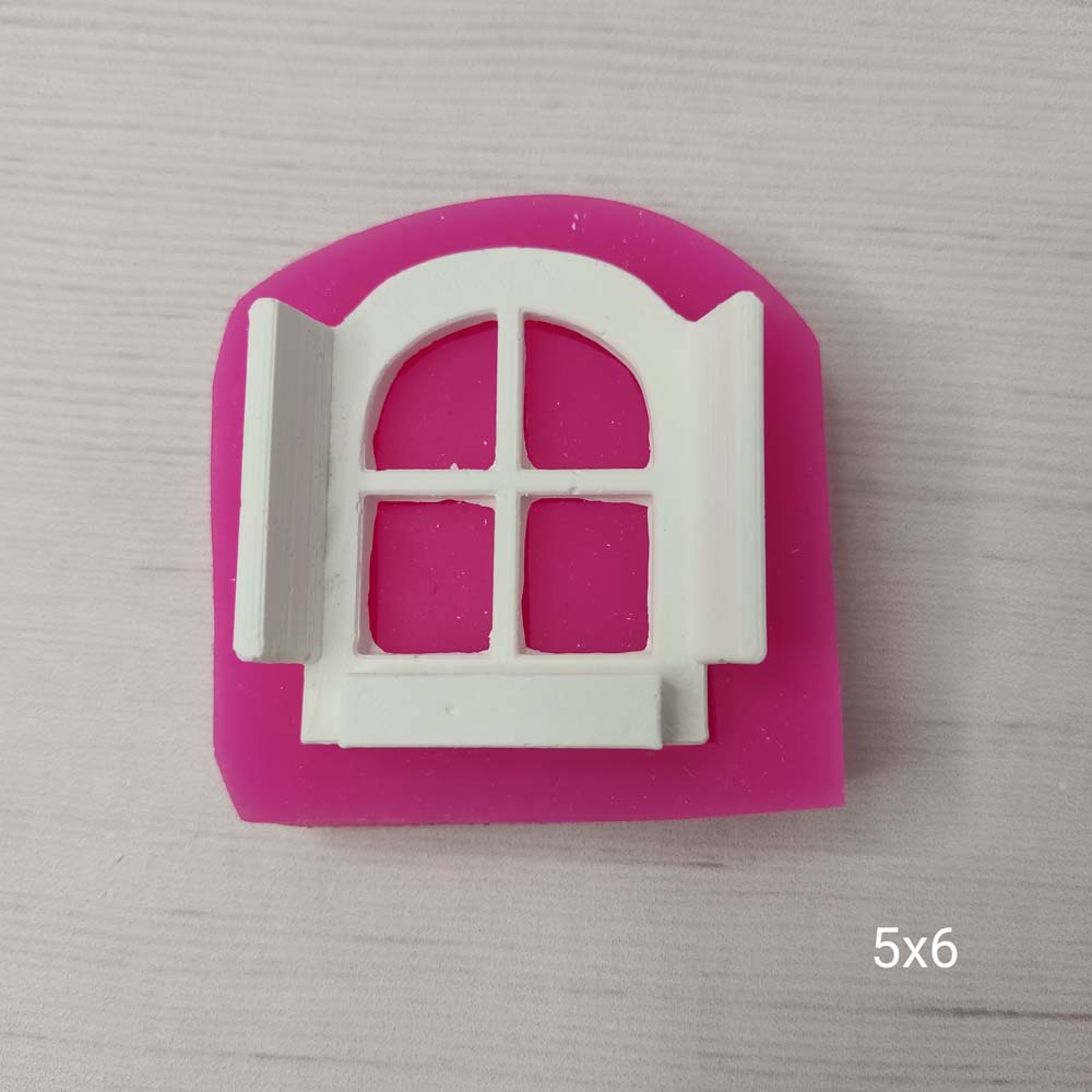 YY0486 Minyatür Kapakları Açık Pencere Silikon Kalıp