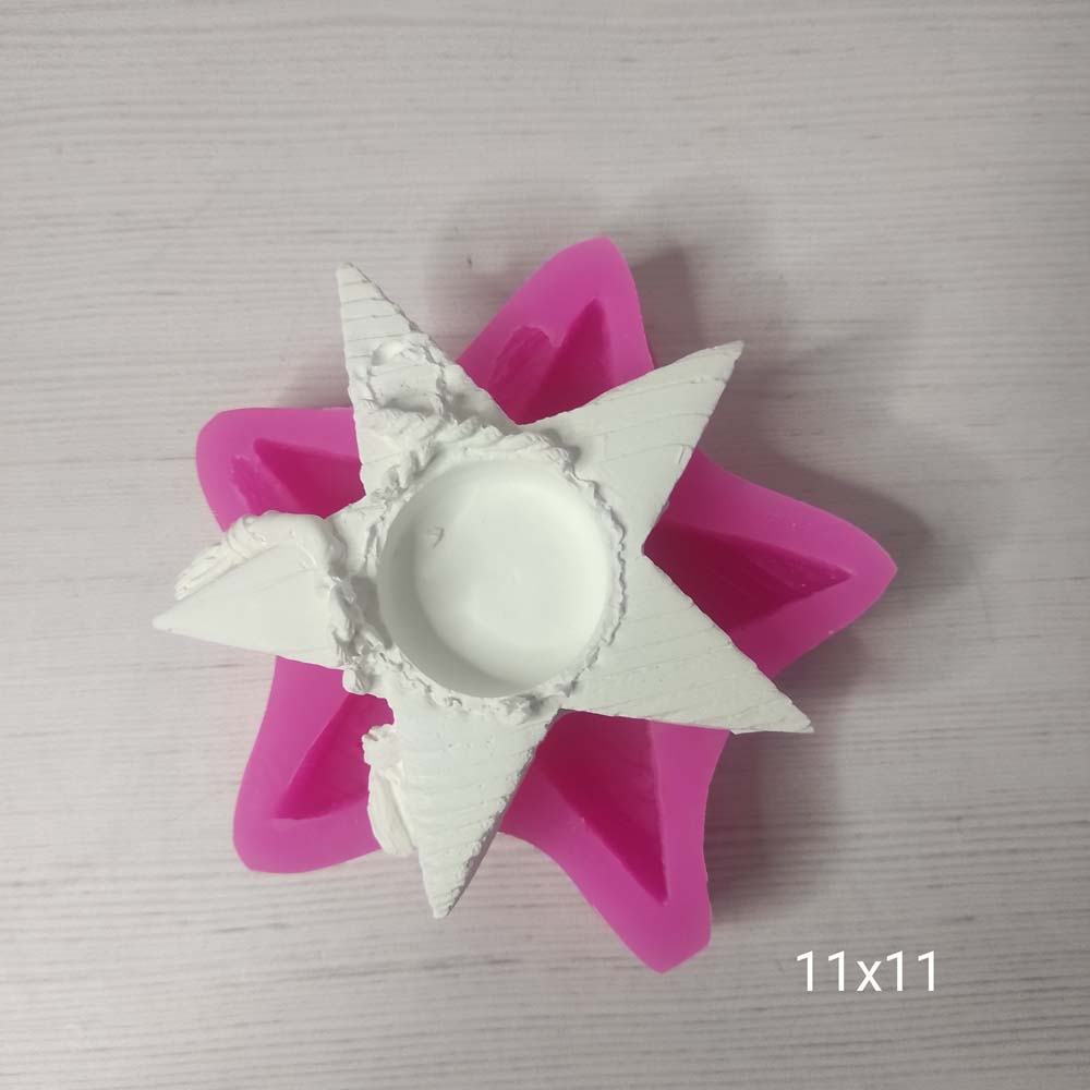 YY0514 Yıldız Tealight Silikon Kalıp