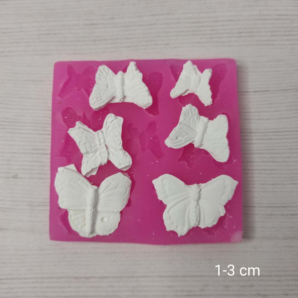 YY0592 Altılı Kelebek Silikon Kalıp
