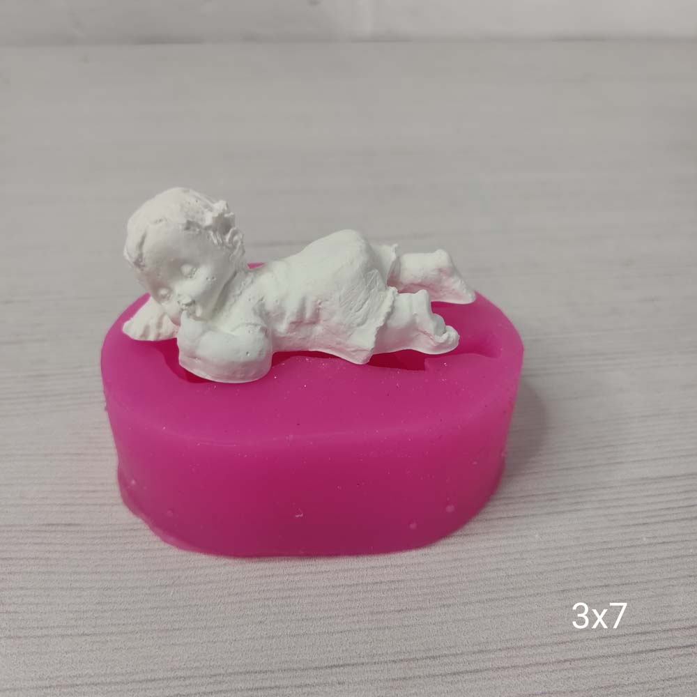 YY0600 Yüz Üstü Uyuyan Bebek Silikon Kalıp