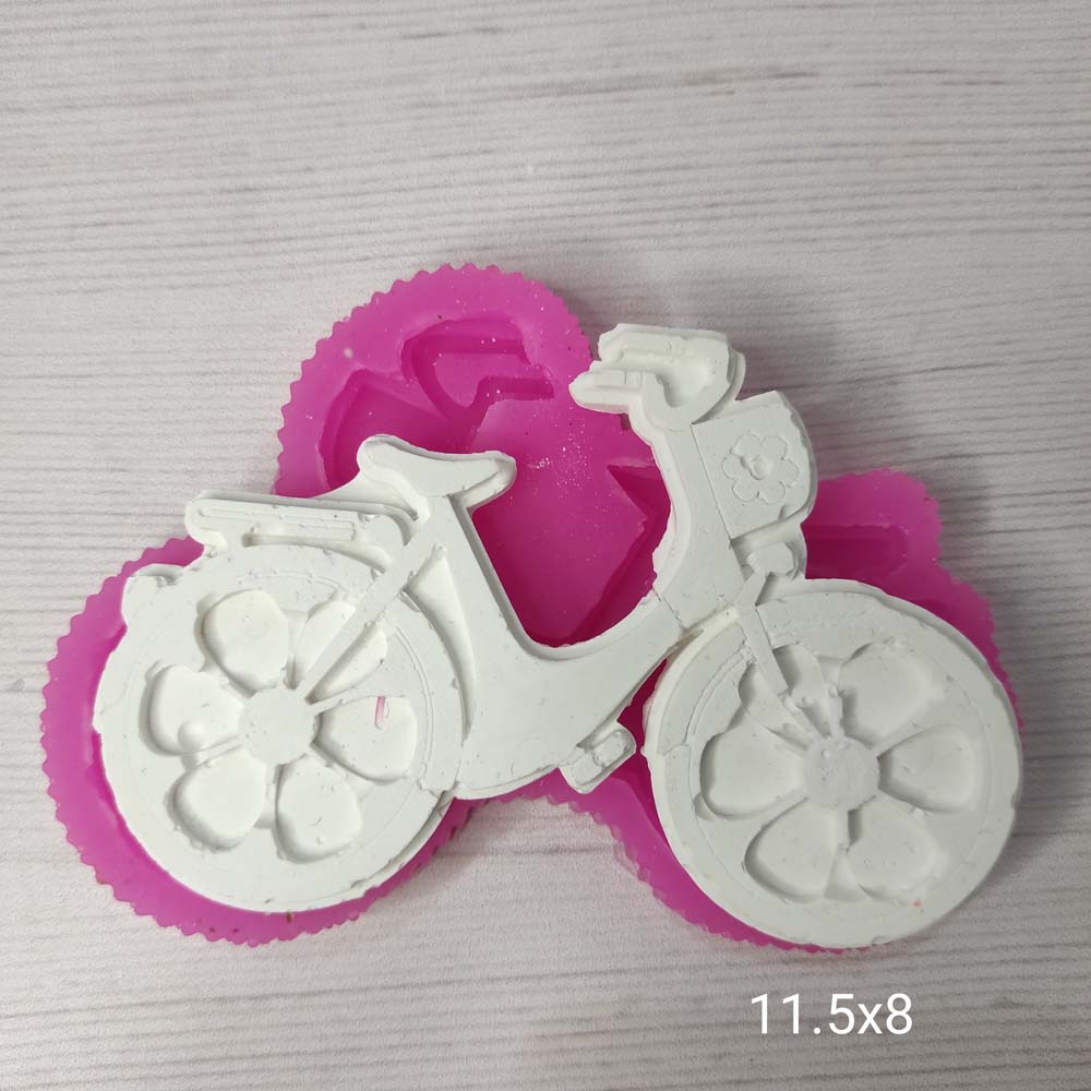YY0649 Tekerleri Papatyaya Benzeyen Bisiklet Silikon Kalıp