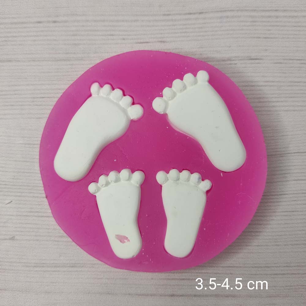 YY0715 Dörtlü Ayak İzi Silikon Kalıp