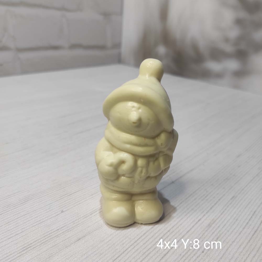 YY0850 Elinde Şemsiye Tutan Kardan Adam Silikon Kalıp