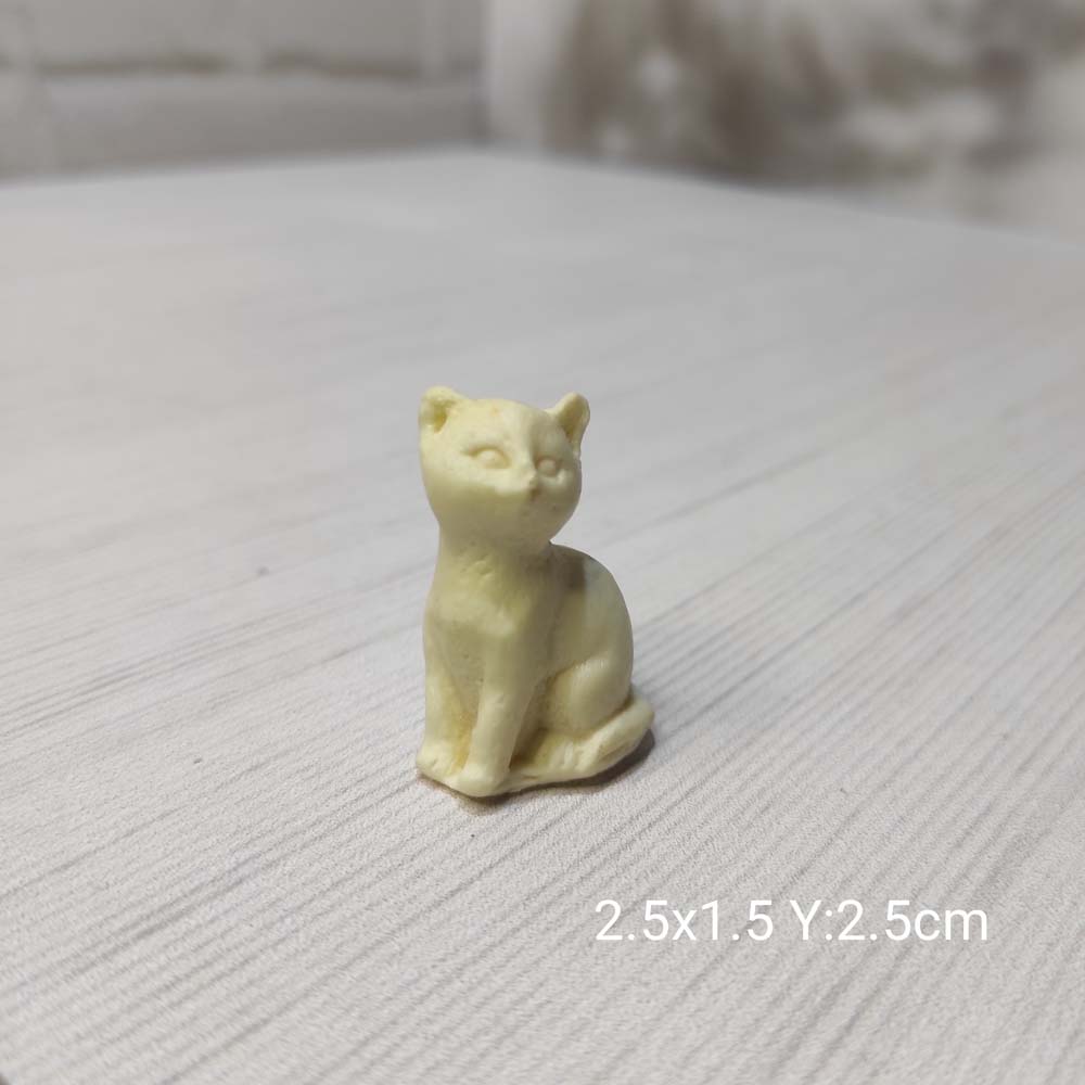 YY0863 Oturan Kedi Silikon Kalıp