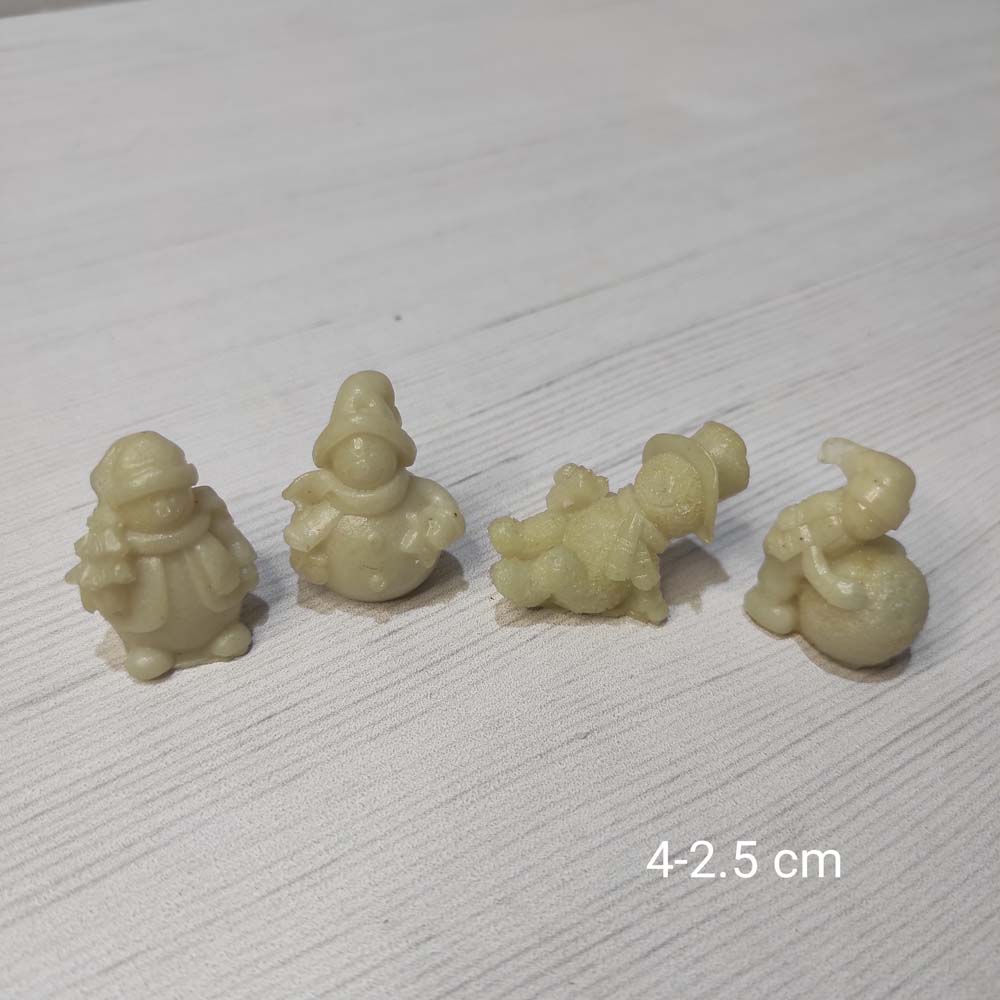 YY0875 Dörtlü Kardan Adam Model Silikon Kalıp