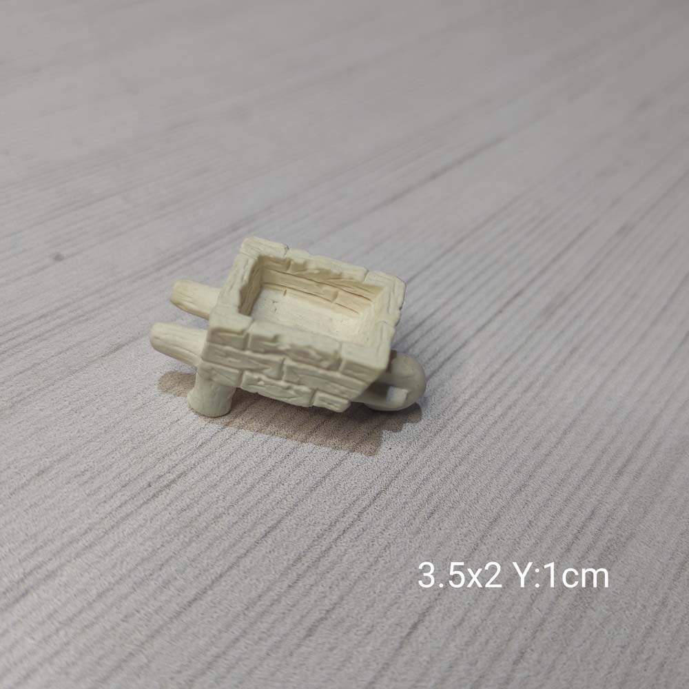 YY0885 Minyatür Duvar Örgülü El Arabası Silikon Kalıp