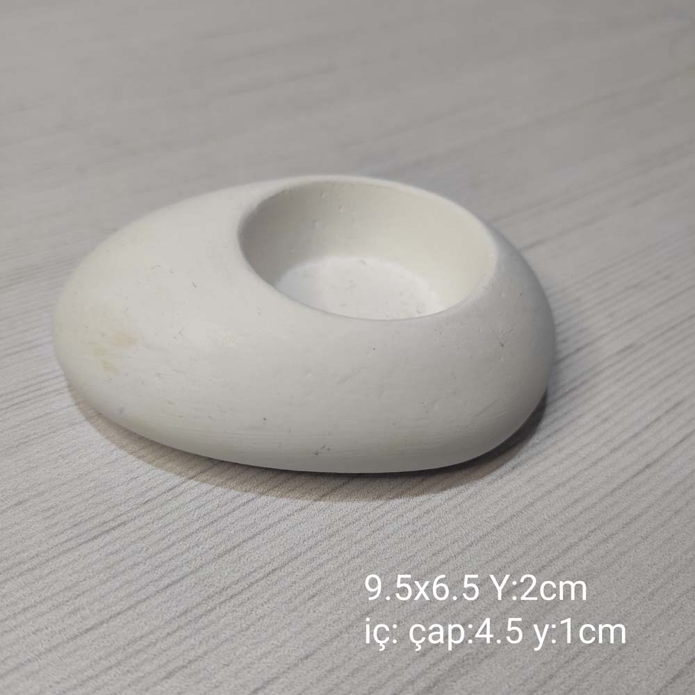 YY0913 Taş Tealight Mumluk Silikon Kalıp
