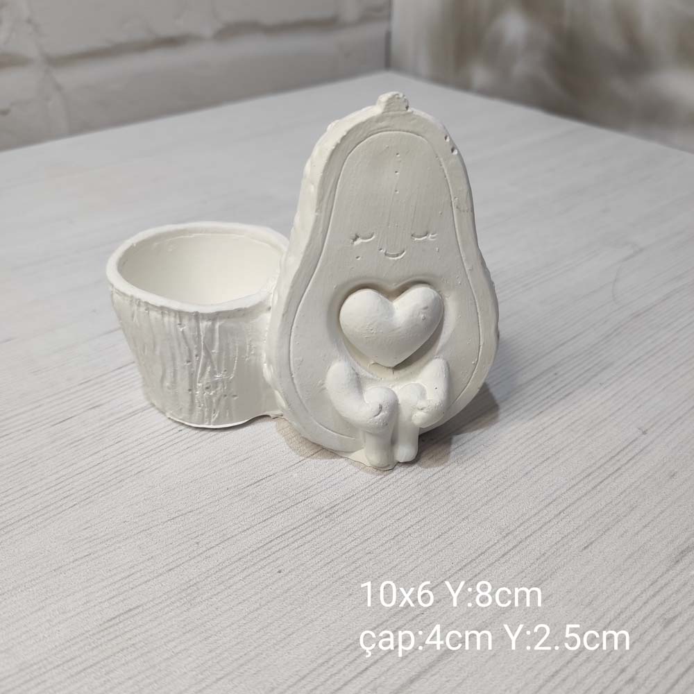 YY0955-Avakado Saksı Silikon Kalıp