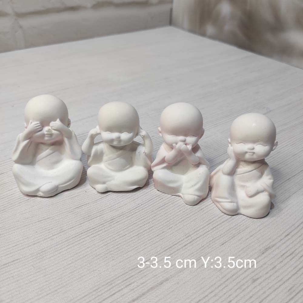 YY0979 Dörtlü Buda Biblo Silikon Kalıp