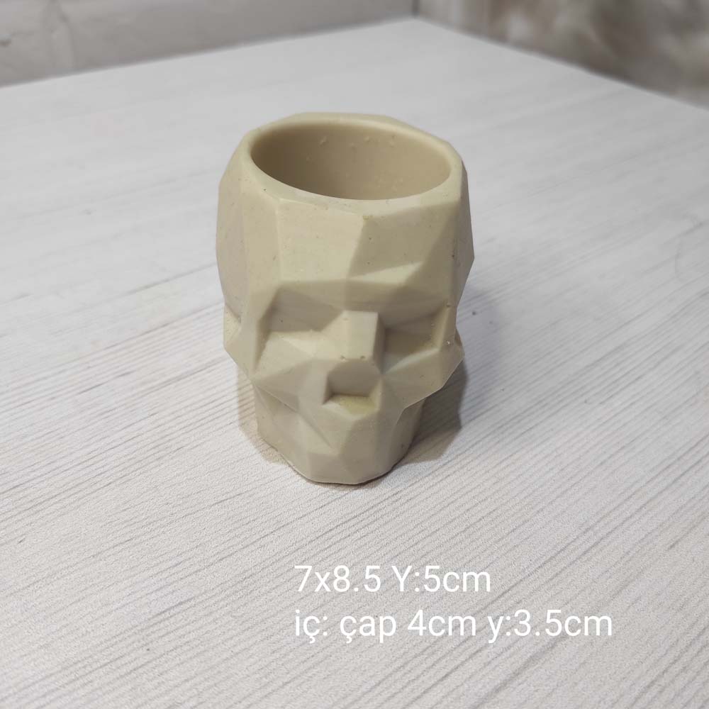 YY0988-İskelet Saksı Silikon Kalıp