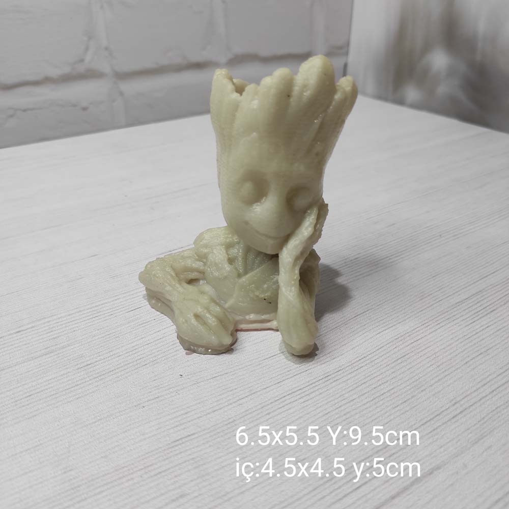 YY1059-Groot Eli Yanağında 9,5cm Silikon Kalıp