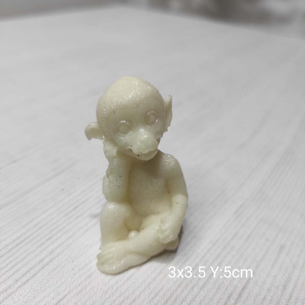 YY1082-Eli Yanağında Maymun Silikon Kalıp