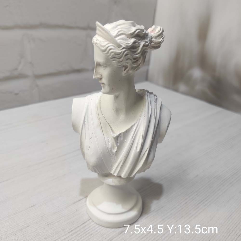 YY1143 Afrodit Büst Biblo Silikon Kalıp: Güzelliğin ve Aşkın Sembolünü Sanatınıza Taşıyın!