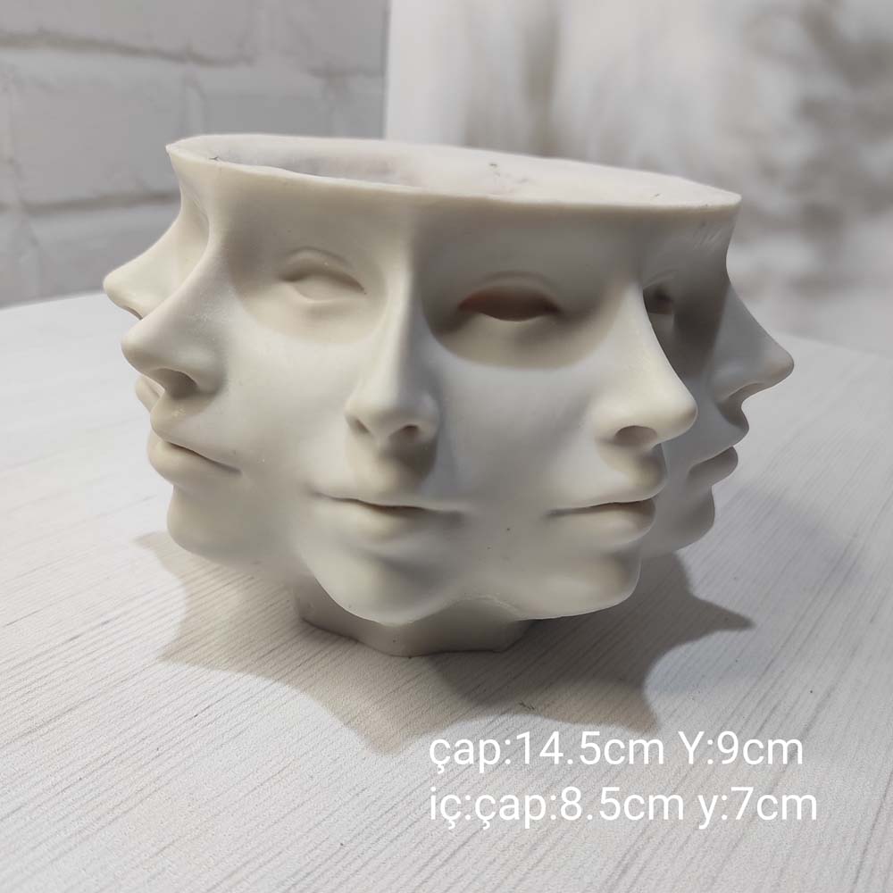 YY1179 Adler Çok Yüzlü Saksı Silikon Kalıp: Modern ve Fonksiyonel Hediye Seçeneği!