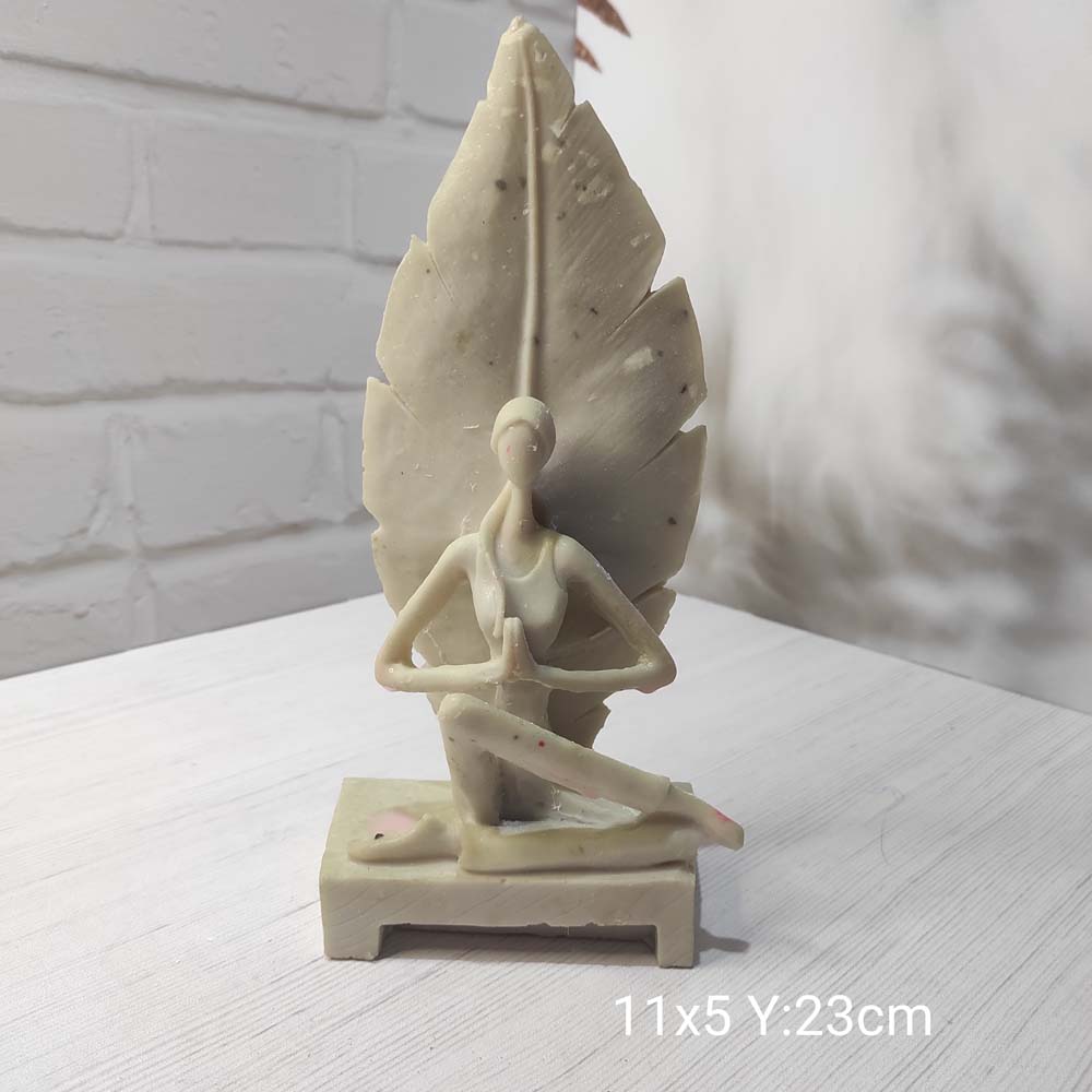 YY1188 Yoga Yapan Kız Biblo Silikon Kalıp: Huzur ve Estetik Dolu Hediye!